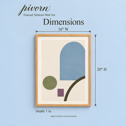 𝒑𝒊𝒗𝒐𝒓𝒏™ Framed Abstract Entryway Wall Art