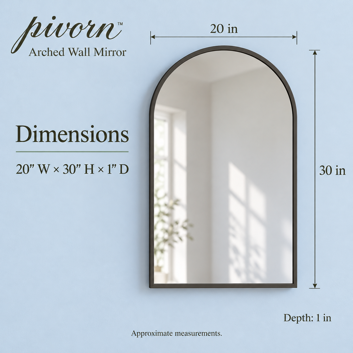 𝒑𝒊𝒗𝒐𝒓𝒏™ Arched Wall Mirror
