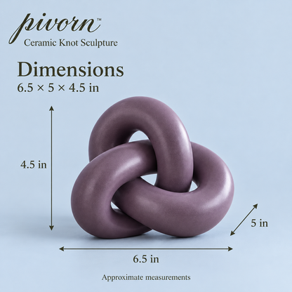 𝒑𝒊𝒗𝒐𝒓𝒏™ Ceramic Knot Sculpture