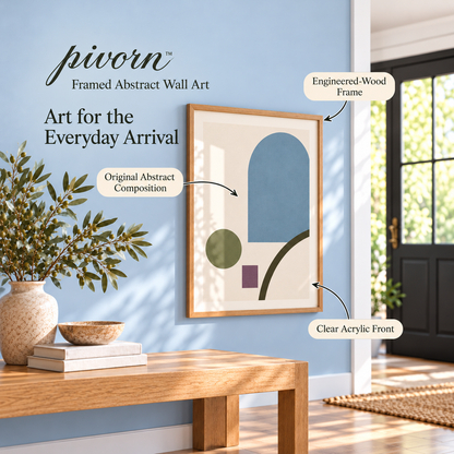 𝒑𝒊𝒗𝒐𝒓𝒏™ Framed Abstract Entryway Wall Art