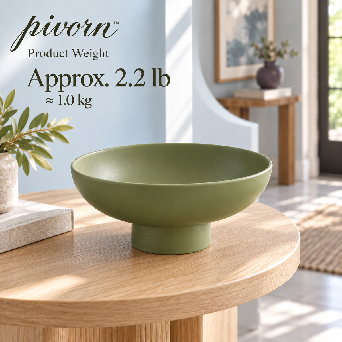 𝒑𝒊𝒗𝒐𝒓𝒏™ Sculptural Ceramic Pedestal Bowl