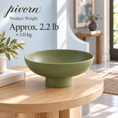 𝒑𝒊𝒗𝒐𝒓𝒏™ Sculptural Ceramic Pedestal Bowl