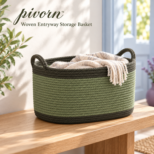 𝒑𝒊𝒗𝒐𝒓𝒏™ Woven Entryway Storage Basket