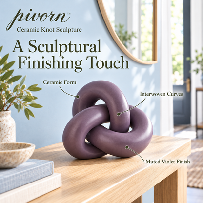 𝒑𝒊𝒗𝒐𝒓𝒏™ Ceramic Knot Sculpture