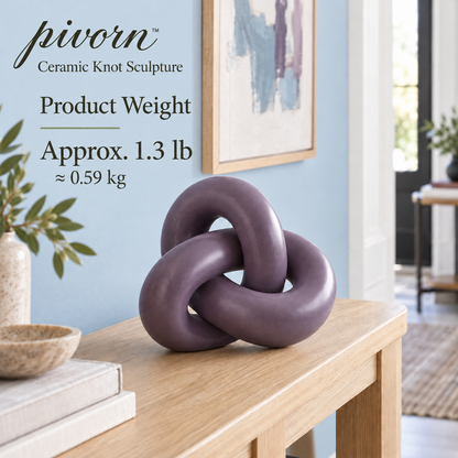 𝒑𝒊𝒗𝒐𝒓𝒏™ Ceramic Knot Sculpture